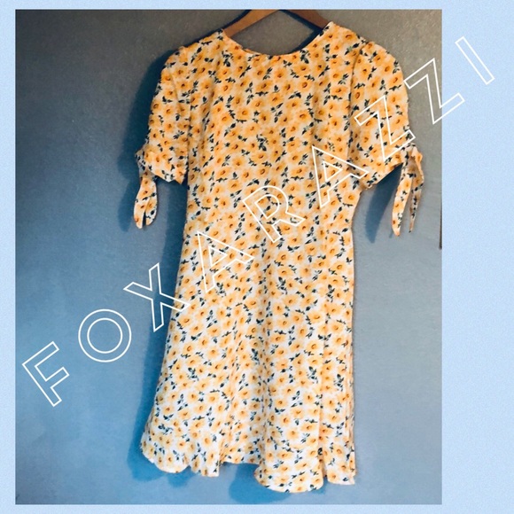 🌼Daphne Daisy Yellow Mini Dress Margeurite Floral - Picture 6 of 7